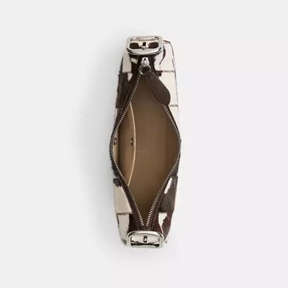 NWT Coachtopia Alter Ego Shoulder Bag In Upcrafted Haircalf With Cow Print - Picture 3 of 7